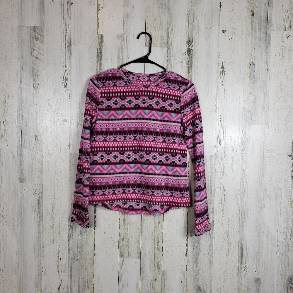 Girls climate right fleece pajama top size XL